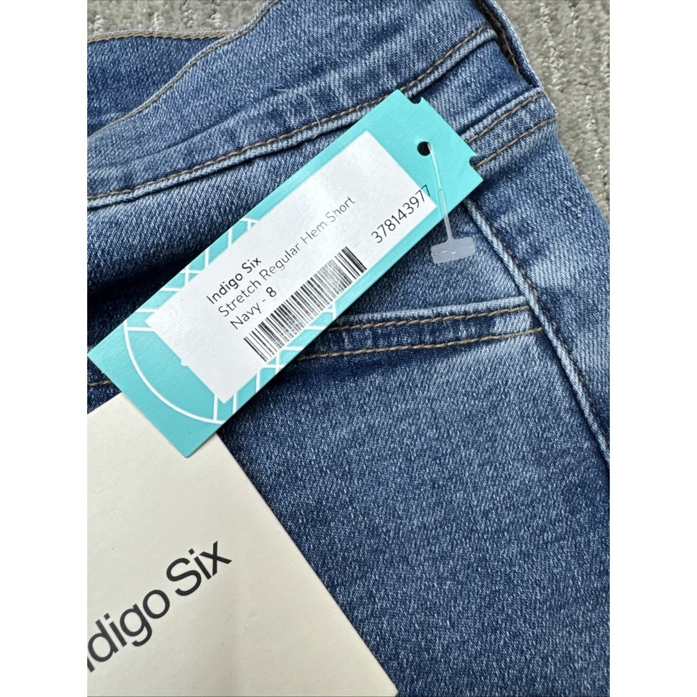 Indigo Six Size 29/8 Jean Short Shorts #638 - Picture 5 of 10